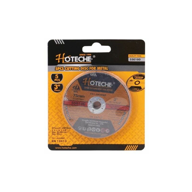 foto del prodotto topolenashop 5 pezzi disco abrasivo da taglio ferro 75mm 1.6x10mm ultra sottile art. 550100