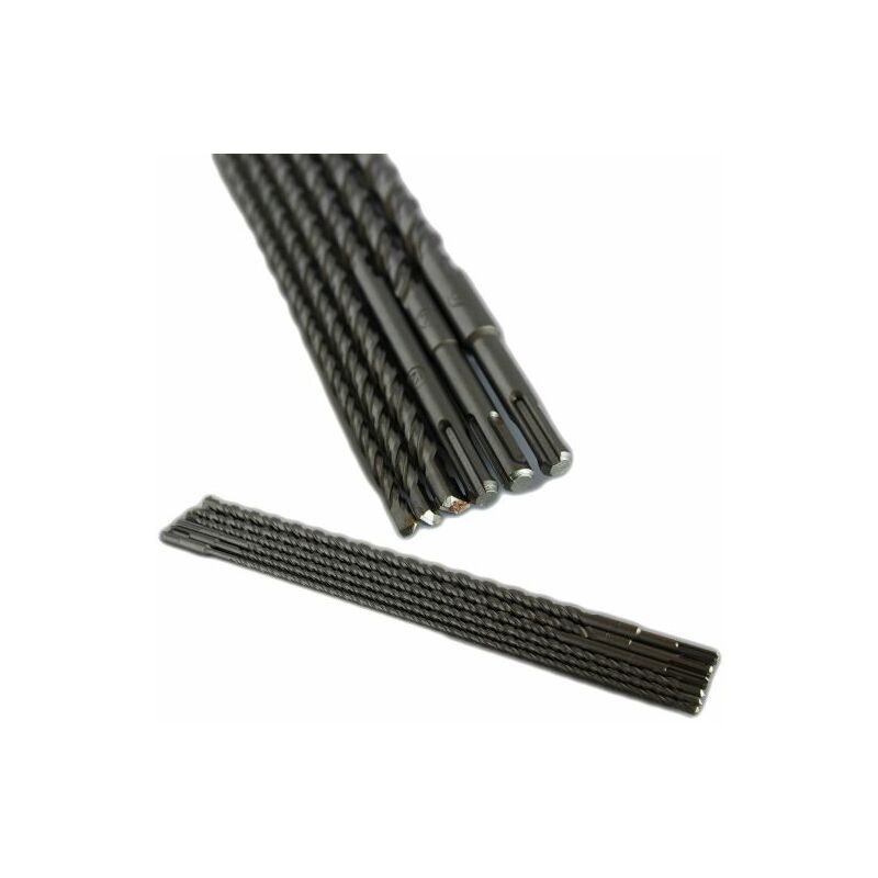 foto del prodotto topolenashop 6 punte muro sds per trapano tassellatore da 450 mm 6, 8, 10, 12, 14, 16 mm