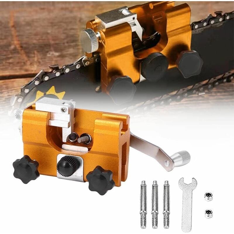 foto del prodotto topolenashop affilatrice manuale affila catena per motosega affilacatene portatile art. 07370