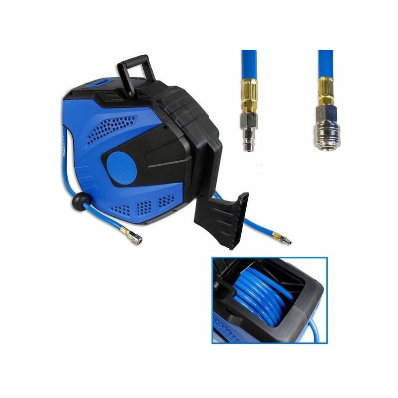 foto del prodotto topolenashop avvolgitubo ad aria compressa automatico da 15 metri per compressore zya03 q15