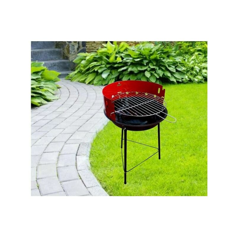 foto del prodotto topolenashop barbecue bbq a carbone griglia carbonella 2 ripiani giardino campeggio