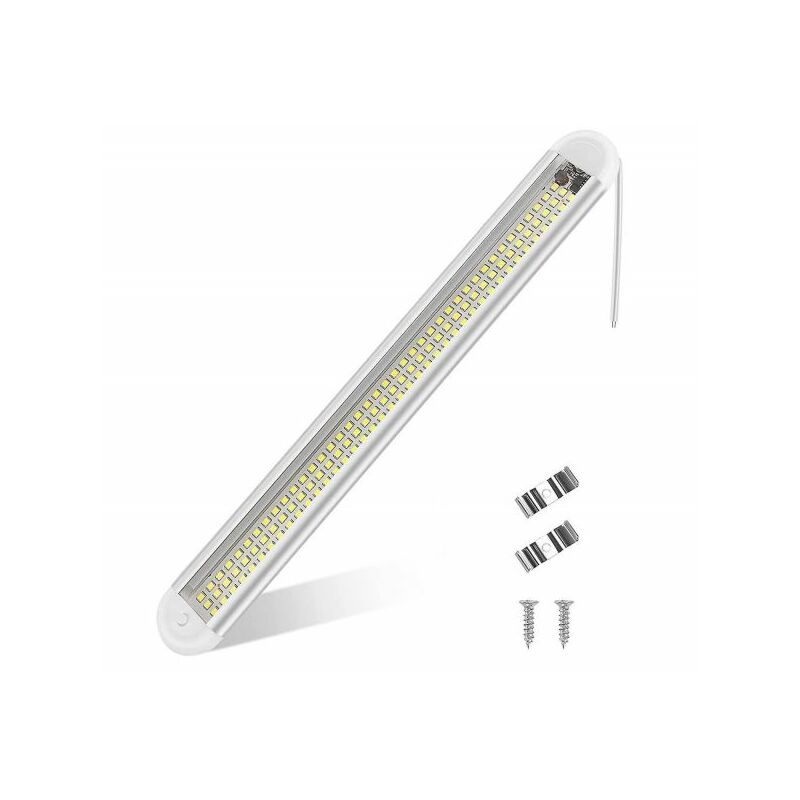 foto del prodotto topolenashop barra led sottopensile 12v lampada casa auto con interruttore 30cm 120 led 15266