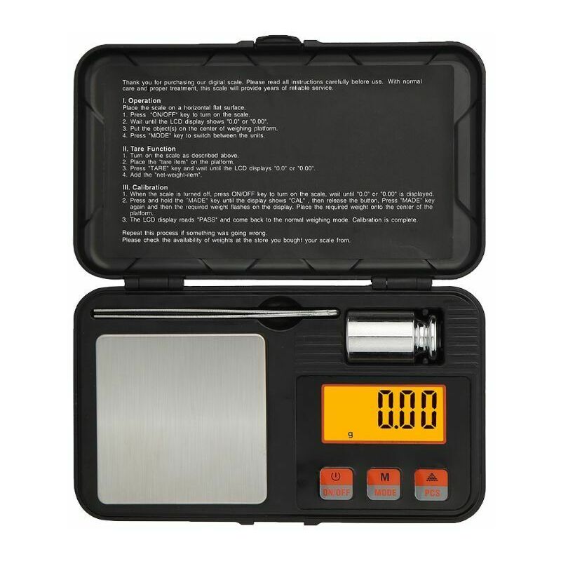 foto del prodotto topolenashop bilancia bilancino di precisione con display digitale pesa da 0.001 a 50g