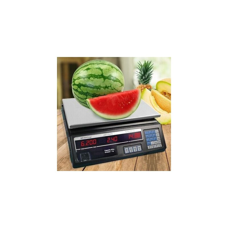 foto del prodotto topolenashop bilancia digitale elettronica fronte retro 40 kg minima 5 gr
