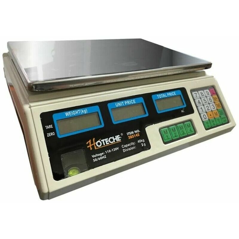foto del prodotto topolenashop bilancia elettronica digitale acciaio inox professionale max 40 kg 2gr 285142