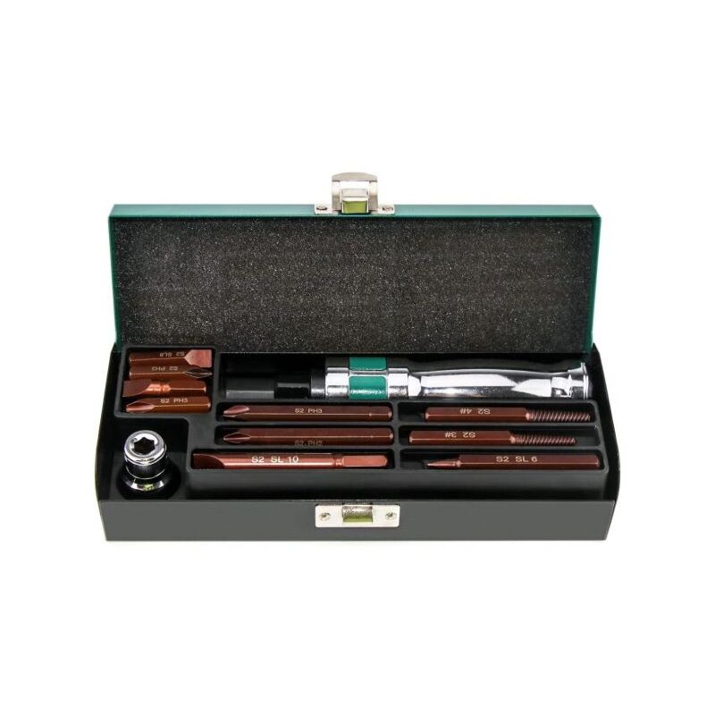 foto del prodotto topolenashop cacciavite giravite impatto percussione punte reversibile chrome vanadium 12pz