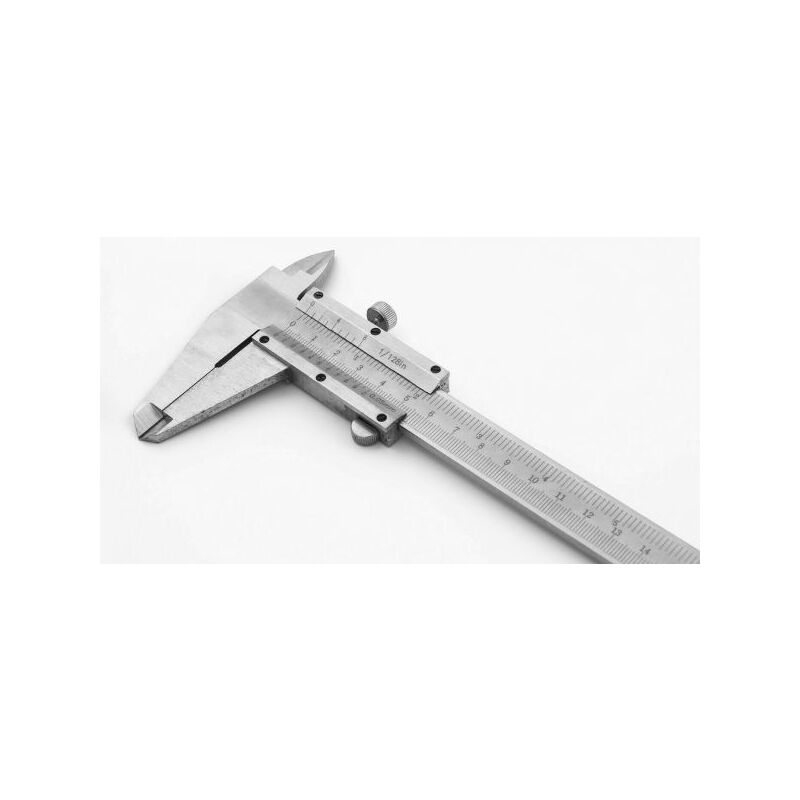 foto del prodotto topolenashop calibro analogico precisione a corsoio in acciaio misura 0 150mm 0,05mm 6 