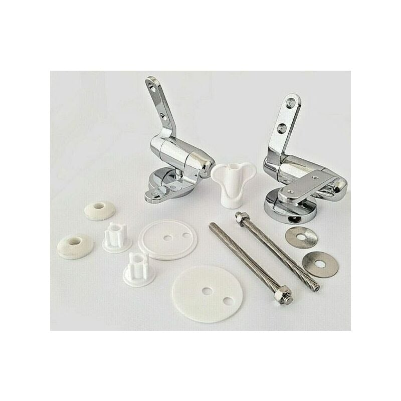 foto del prodotto topolenashop cerniere copriwater universali 2pz cromate chiusura ammortizzata art.59609