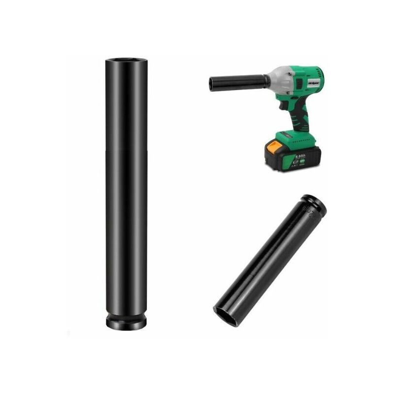 foto del prodotto topolenashop chiave a bussola esagonale a impatto rinforzata lunga 195mm attacco 1 2 17mm
