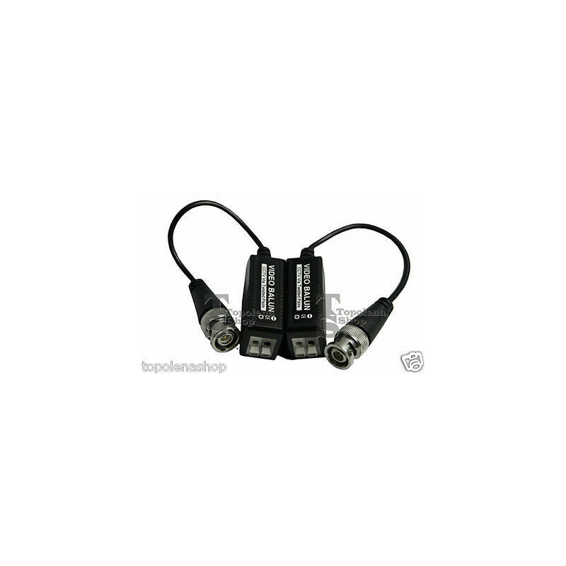 foto del prodotto topolenashop coppia trasmettitori video balun fino a 500 m utp cavetto cctv bnc utp cat5