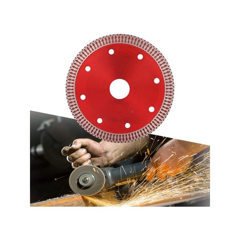 foto del prodotto topolenashop disco diamantato per piastrelle gres porcellanato ceramica 115mm x 1.2mm 07255