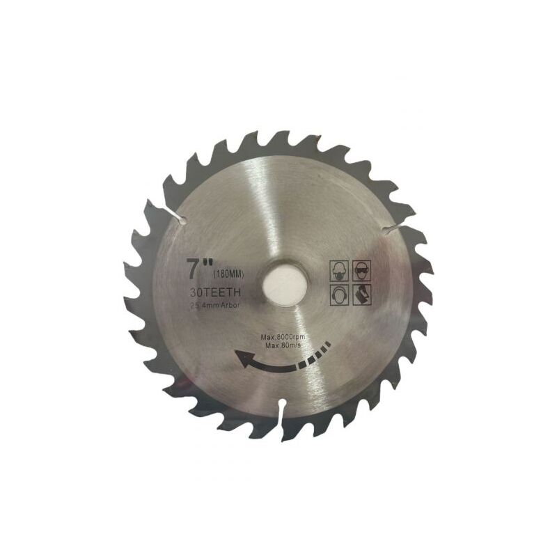 foto del prodotto topolenashop disco lama ricambio per sega circolare per taglio legno 30 denti 7 180mm 31598