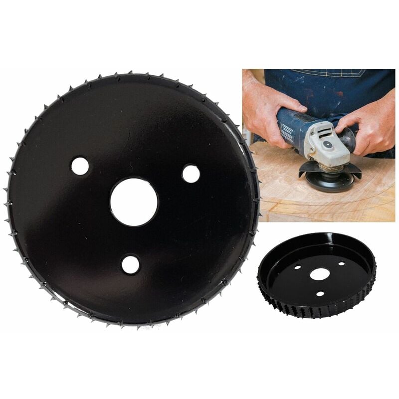 foto del prodotto topolenashop disco per smerigliatrice angolare raspa levigatura intaglio legno 125mm 66018