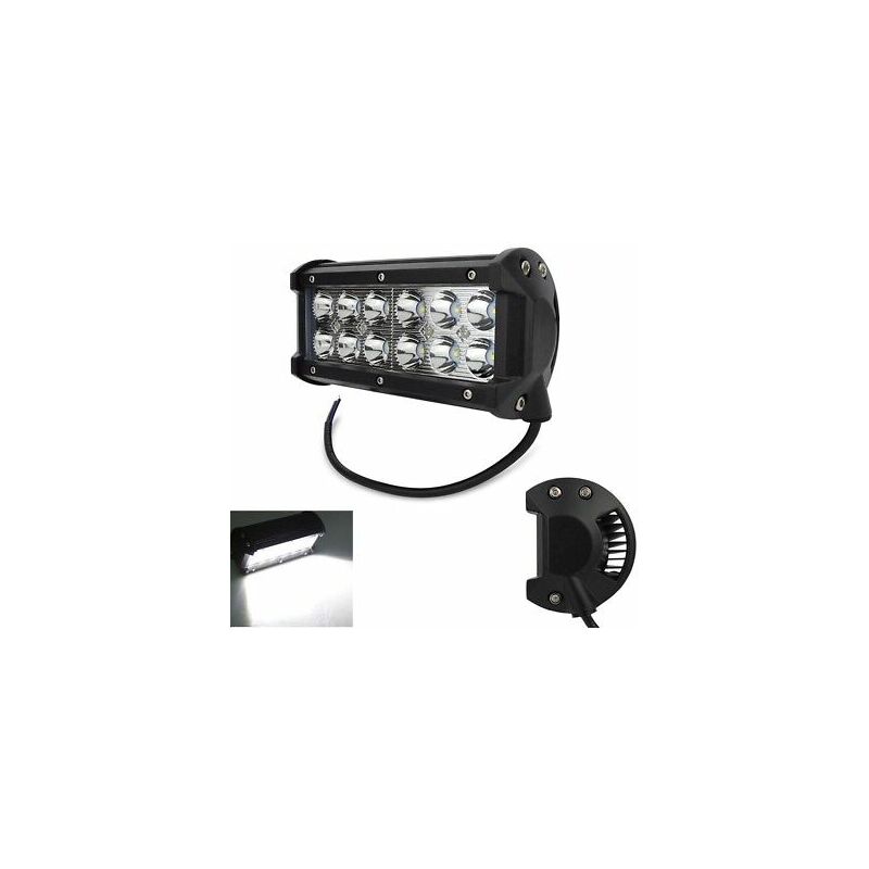 foto del prodotto topolenashop faro lampada supplementare profondita auto fuoristrada 12v 12 led 36w 6000k ip68