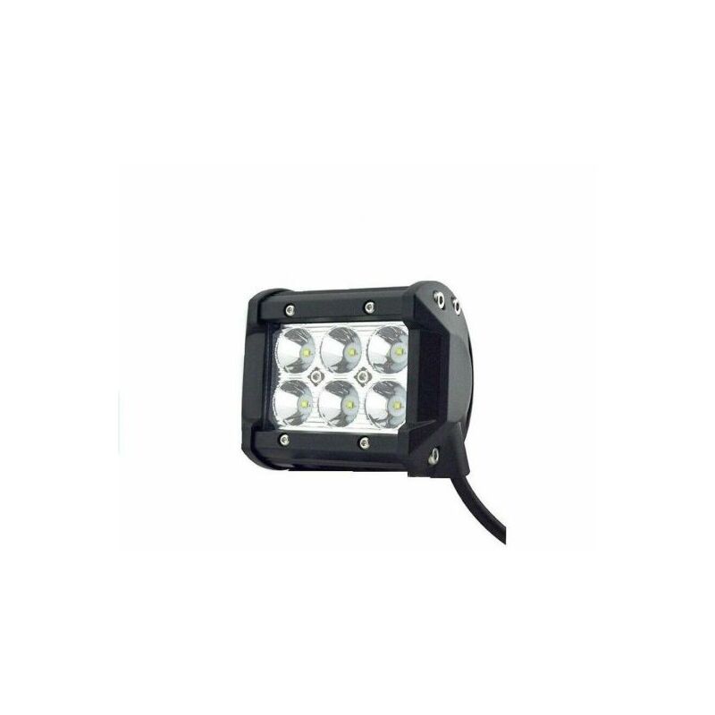 foto del prodotto topolenashop faro lampada supplementare profondita auto fuoristrada 12v 6 led 18w 6000k ip68