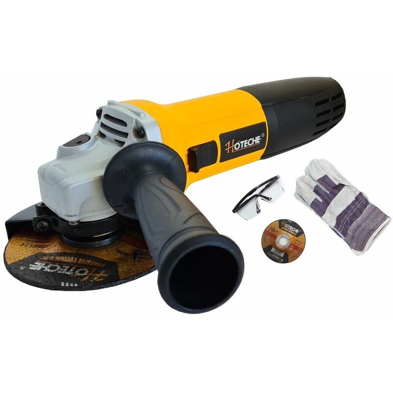 foto del prodotto topolenashop flex smerigliatrice angolare 750w 115mm disco, occhiali e guanti in omaggio