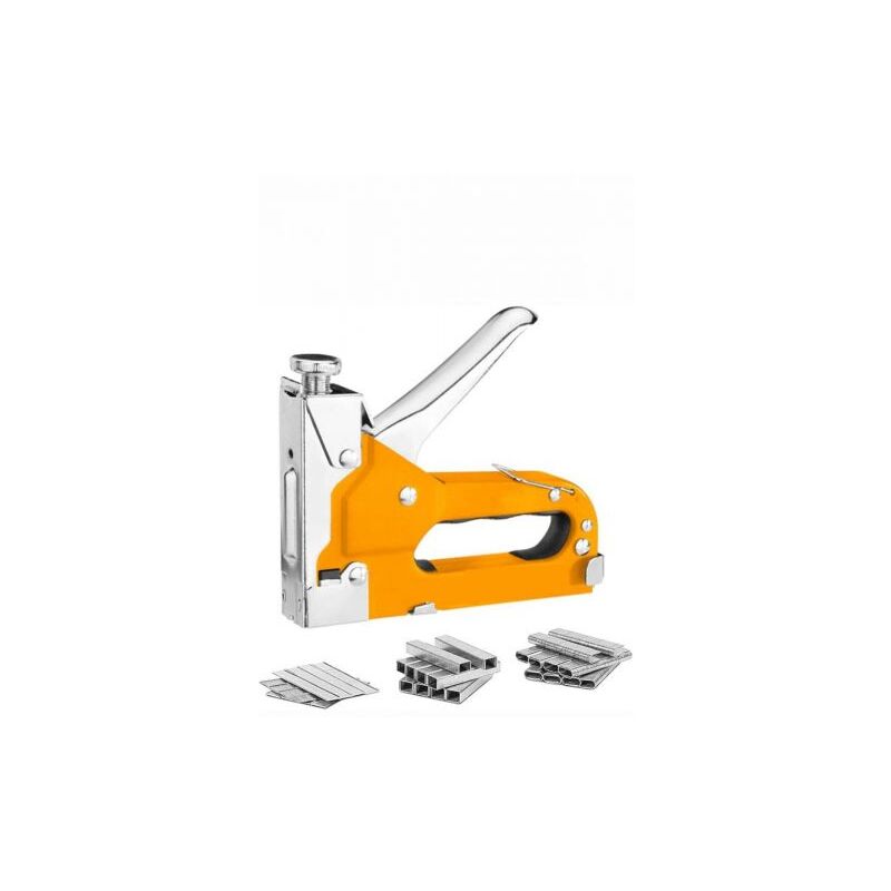 foto del prodotto topolenashop graffatrice manuale 3 in 1 per legno e tappezzeria 600 graffette tipo d, u, t