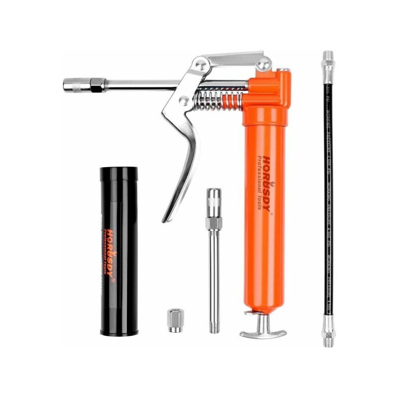 foto del prodotto topolenashop ingrassatore manuale siringa grasso pistola grasso con 4 accessori 97353