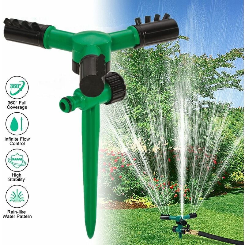foto del prodotto topolenashop irrigatore automatico girevole 360 gradi irrigazione giardino prato 12 ugelli