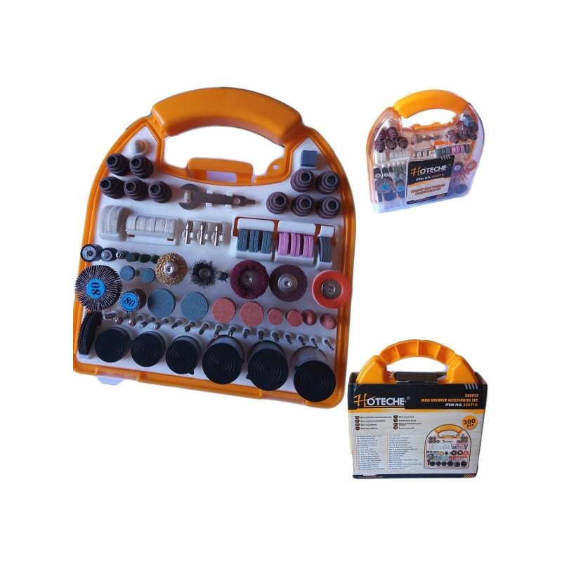 foto del prodotto topolenashop kit 300 pz accessori mini trapano dremel trapano set frese con valigetta