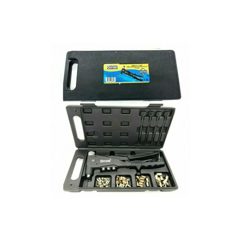 foto del prodotto topolenashop kit 66 pz rivettatrice per inserti rivetti filettati filetti m3 m4 m5 m6 dy8802