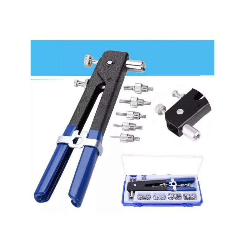 foto del prodotto topolenashop kit 86 pz rivettatrice per inserti rivetti filettati filetti m3 m4 m5 m6 m8
