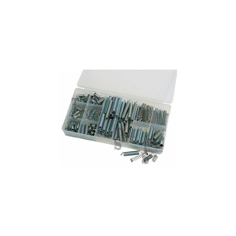 foto del prodotto topolenashop kit assortimento set molle a compressione a trazione box 200 pezzi varie misure
