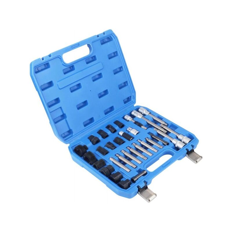 foto del prodotto topolenashop kit di chiavi 30 pezzi per smontaggio puleggia e alternatore motore auto