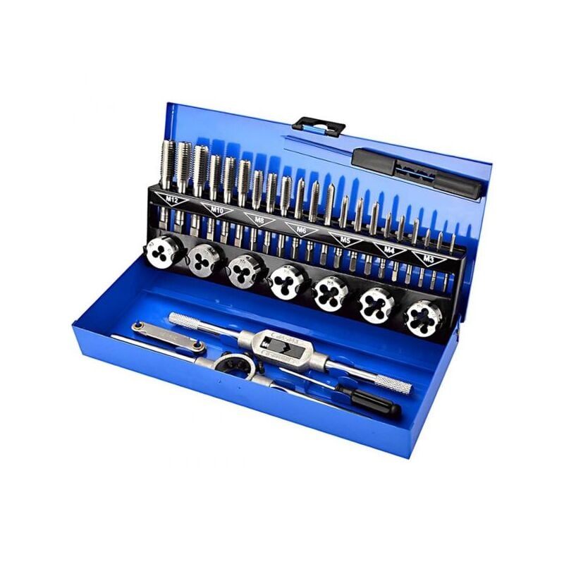 foto del prodotto topolenashop kit filiera 32 pezzi per filettatura maschi m12 m10 m8 m6 m5 m4 m3