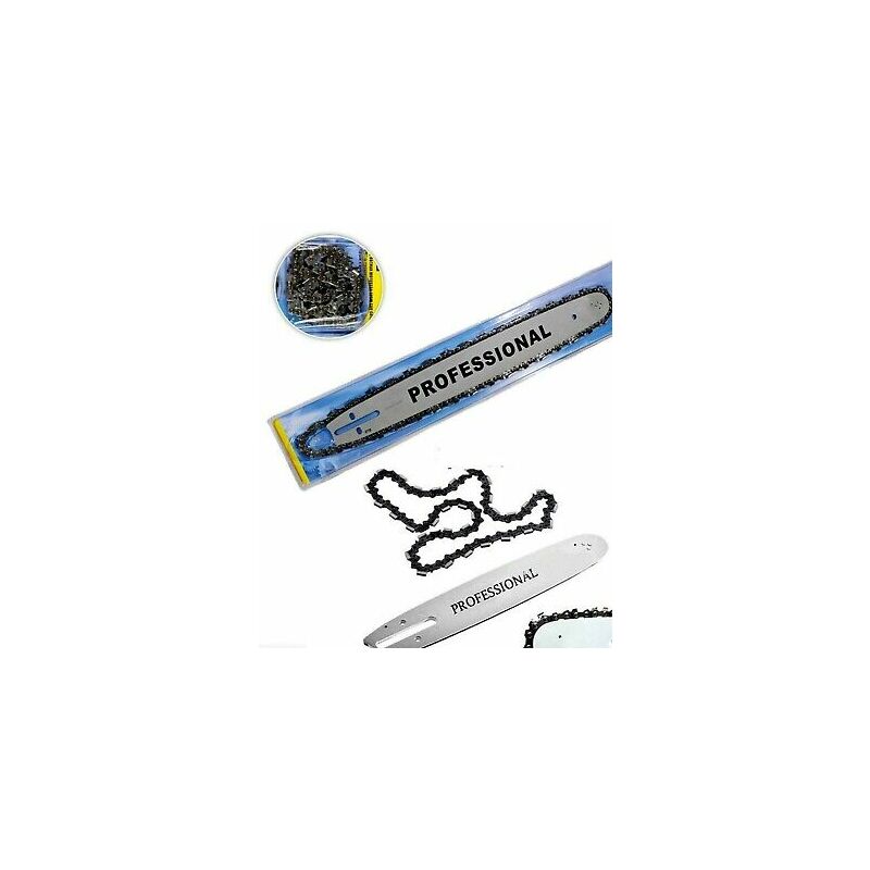 foto del prodotto topolenashop lama e barra per motosega 45 cm seconda catena in omaggio catena moto sega