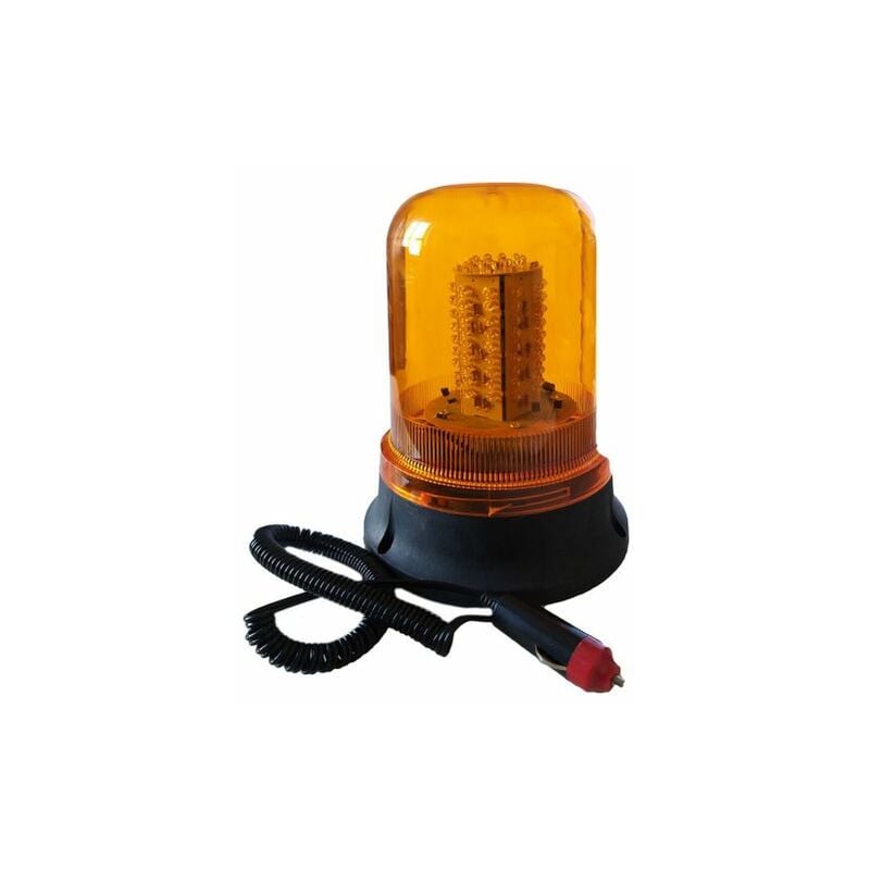 foto del prodotto topolenashop lampeggiante 100 led segnalatore emergenza rotante calamita magnetico auto 12v