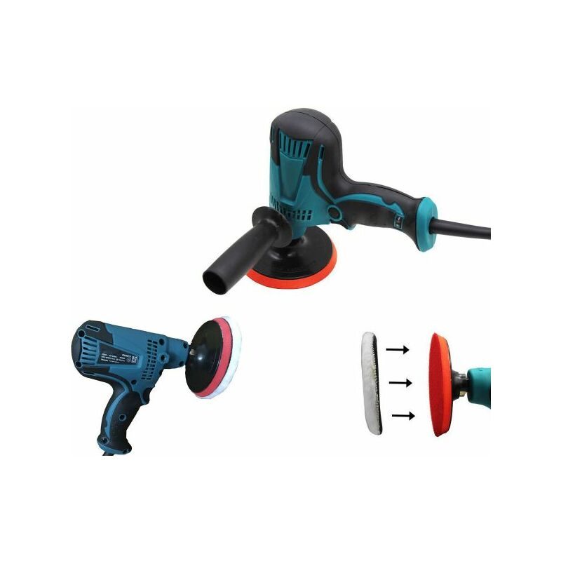 foto del prodotto topolenashop lucidatrice professionale levigatrice auto carrozzeria lucidatore 125mm 600watt