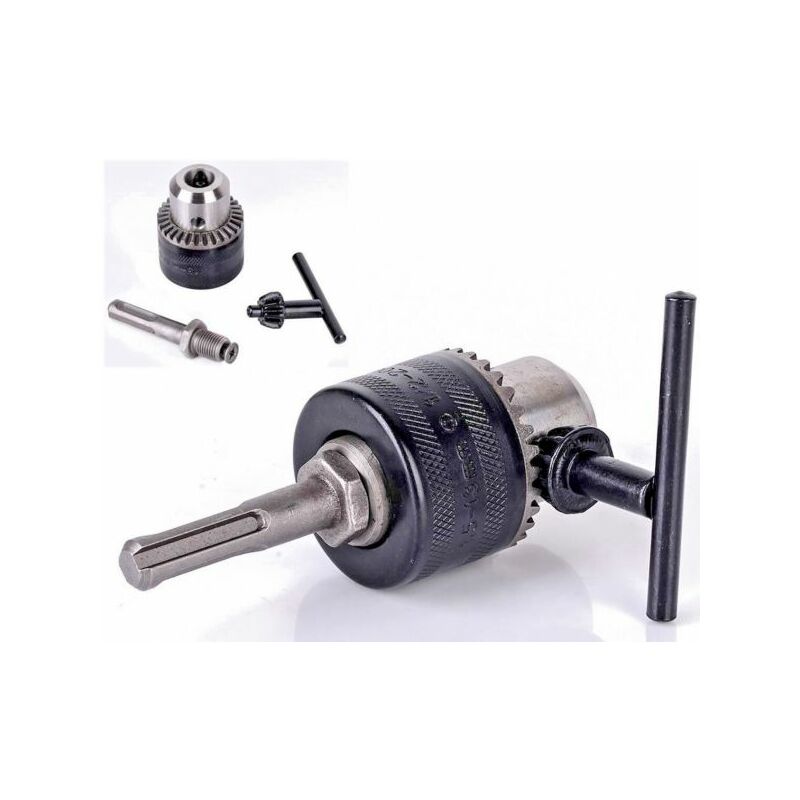 foto del prodotto topolenashop mandrino per trapano a cremagliera 13mm adattatore sds plus