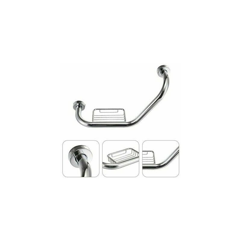 foto del prodotto topolenashop maniglione sicurezza bagno portasapone maniglia doccia anziani disabili 45 cm