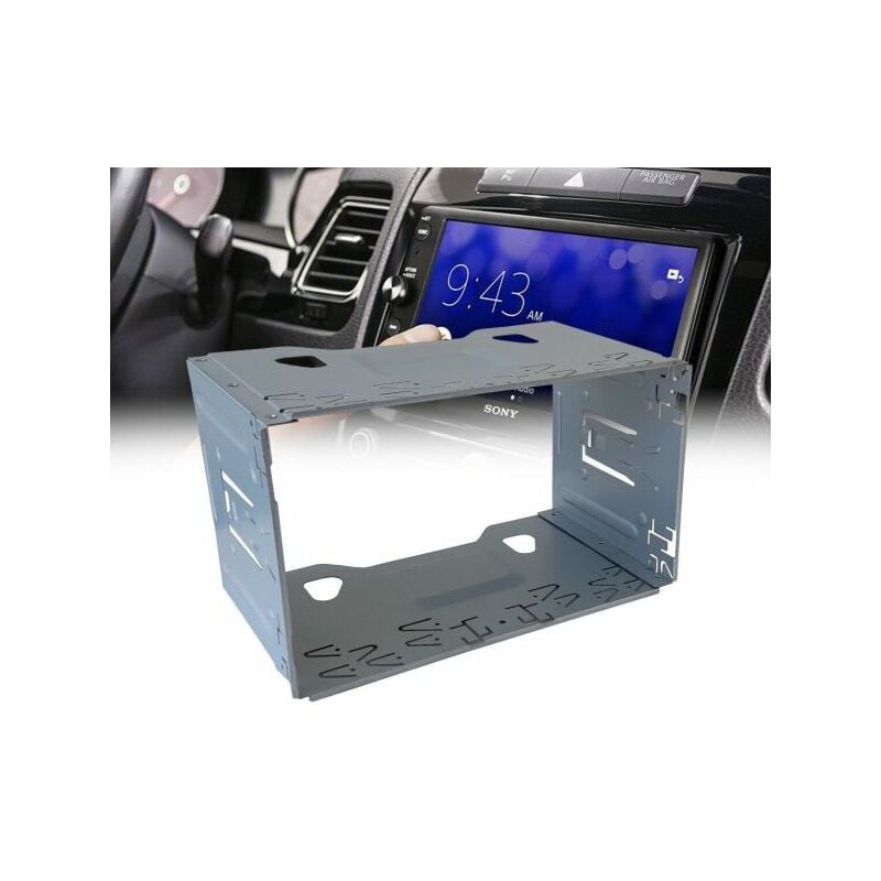 foto del prodotto topolenashop mascherina autoradio 2 din adattatore due din stereo supporto plancia