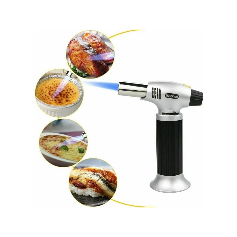 foto del prodotto topolenashop mini cannello bruciatore torcia a gas ricarica fiamma ossidrica caramellatore