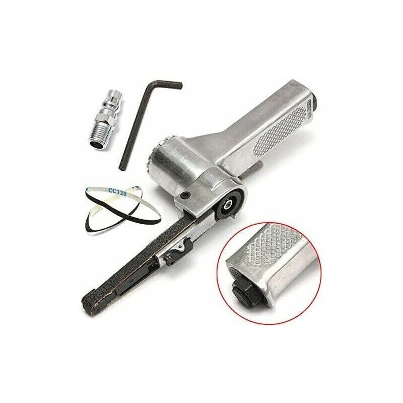 foto del prodotto topolenashop mini levigatrice a nastro 10x330mm pneumatica ad aria compressa 16000 rpm at 480