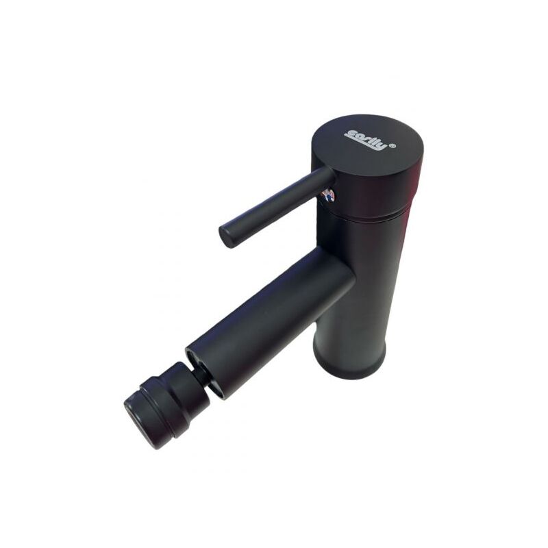 foto del prodotto topolenashop miscelatore rubinetto lavabo bidet bagno acciaio inox nero piletta ray 87392