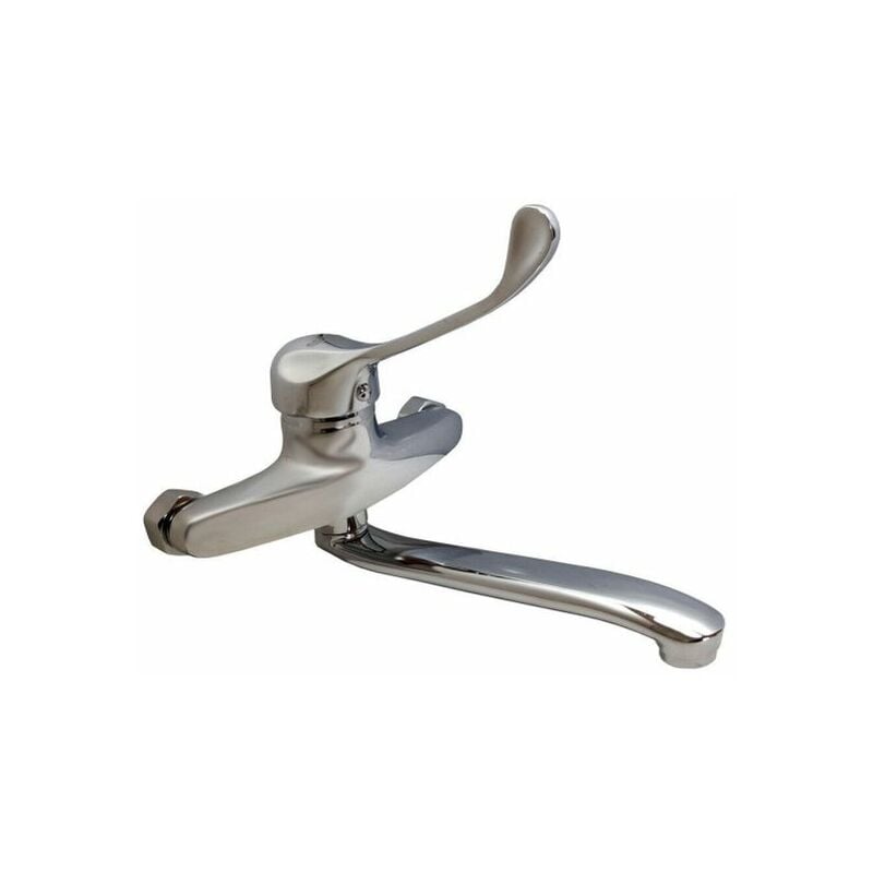 foto del prodotto topolenashop - miscelatore rubinetto per vasca da bagno comando a gomito leva clinica 69207