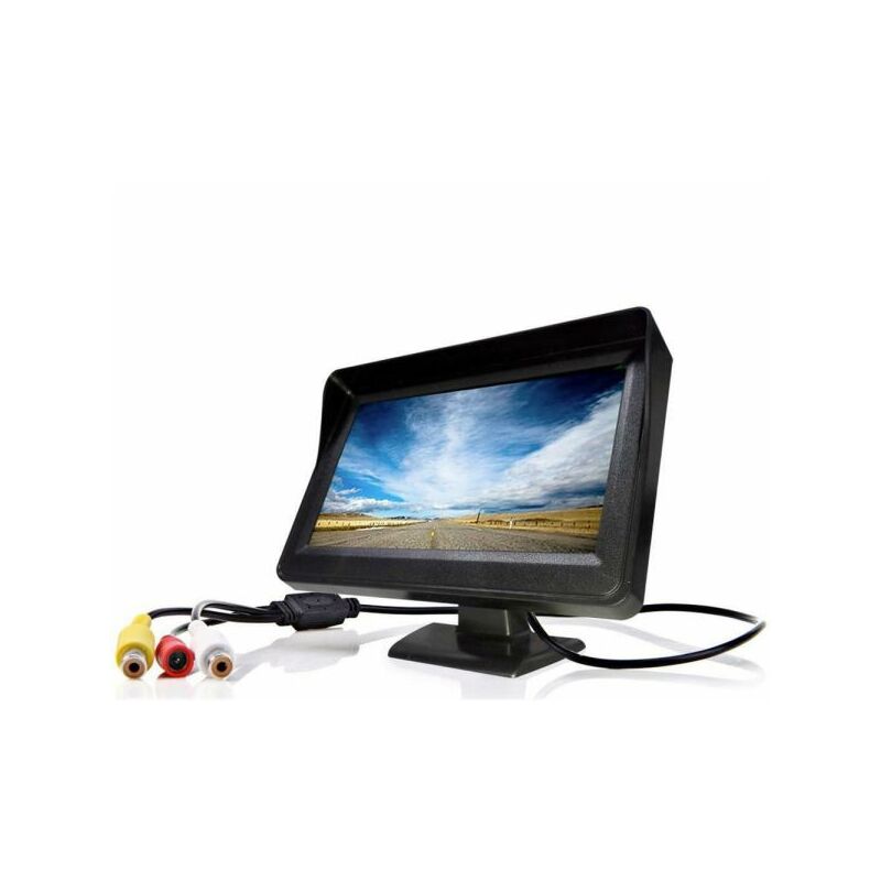 foto del prodotto topolenashop monitor lcd tft 4,3 a colori auto camper per telecamera retromarcia rear view