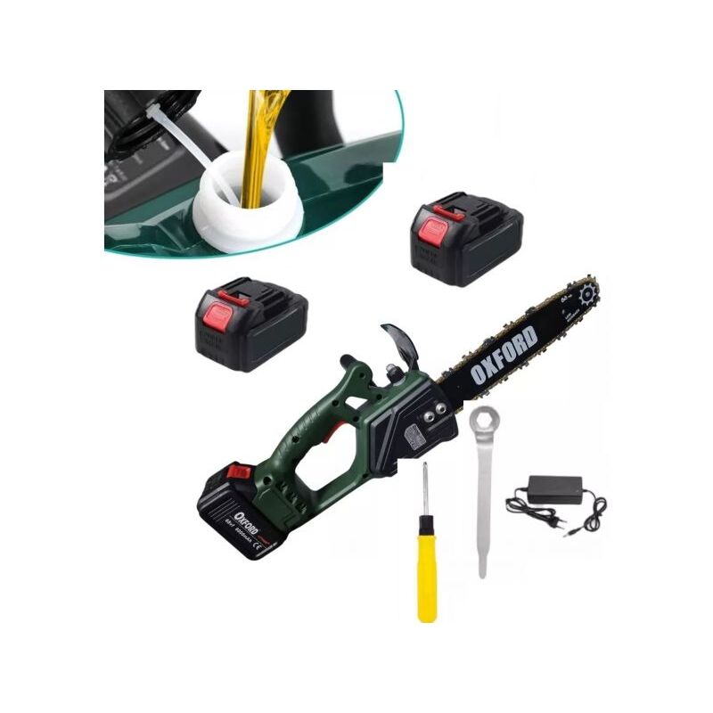 foto del prodotto topolenashop motosega a batteria 12 lama 30cm elettrosega da potatura tagliarami 68vf 6000ma
