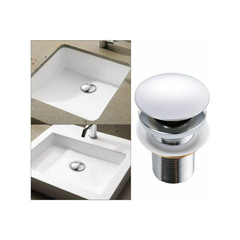 foto del prodotto topolenashop piletta scarico click clack universale tappo lavabo lavello bidet 59602 86032