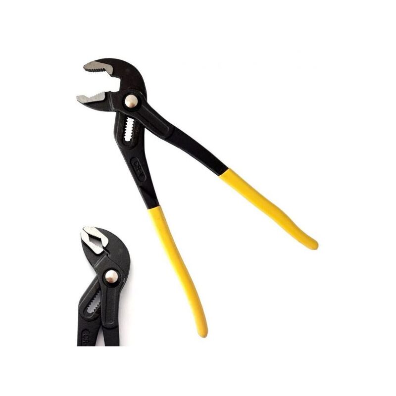 foto del prodotto topolenashop pinza chiave a pappagallo regolabile 415mm cromo vanadio manico antiscivolo
