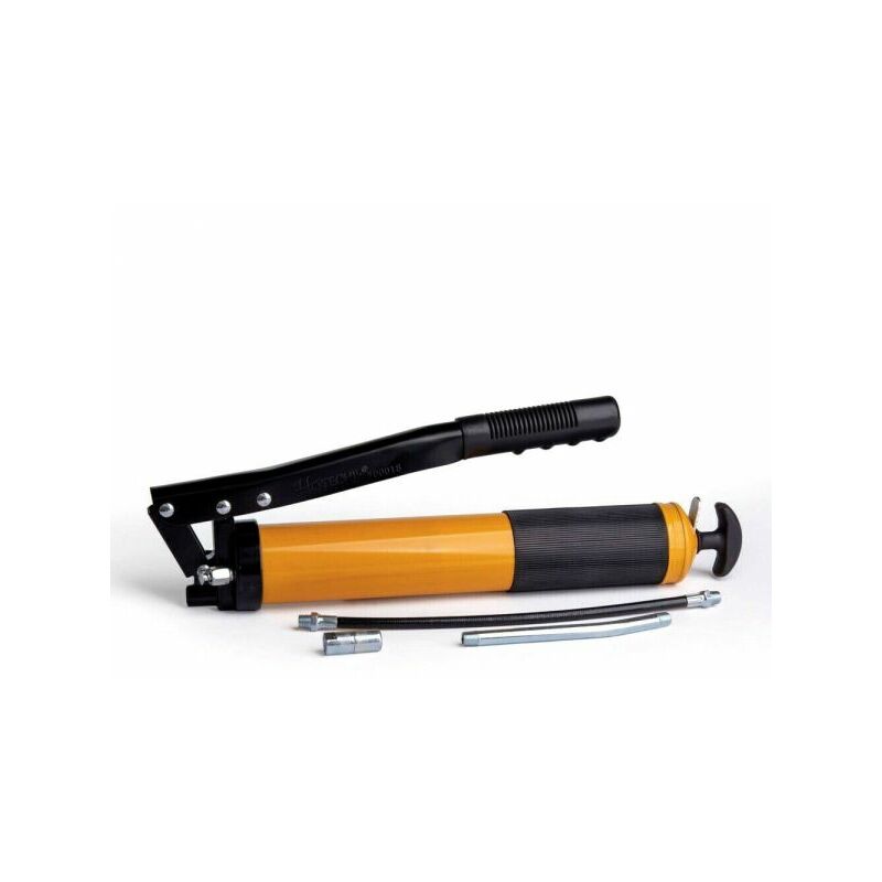 foto del prodotto topolenashop pistola ingrassatore pompa manuale grasso contenitore 600cc flessibile 700018