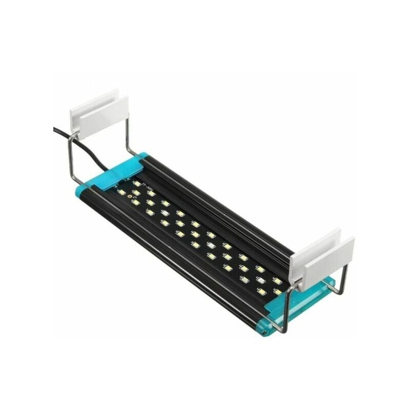 foto del prodotto topolenashop plafoniera led luce bianca blu lampada per acquario barra da 20 a 30cm dee d53
