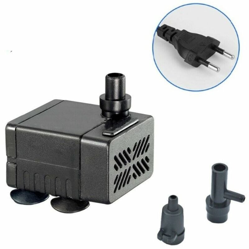foto del prodotto topolenashop pompa sommersa per acquario riciclo ricircolo acqua dolce salata 300l h pf 338