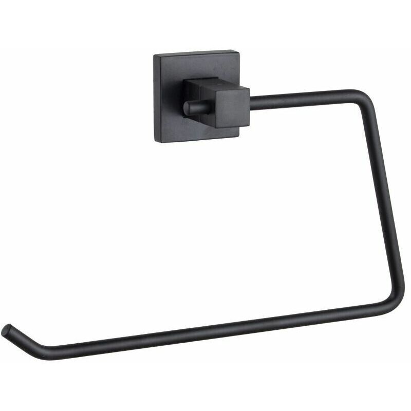 foto del prodotto topolenashop porta asciugamani salviette a muro per bagno bidet in acciaio inox nero 79983