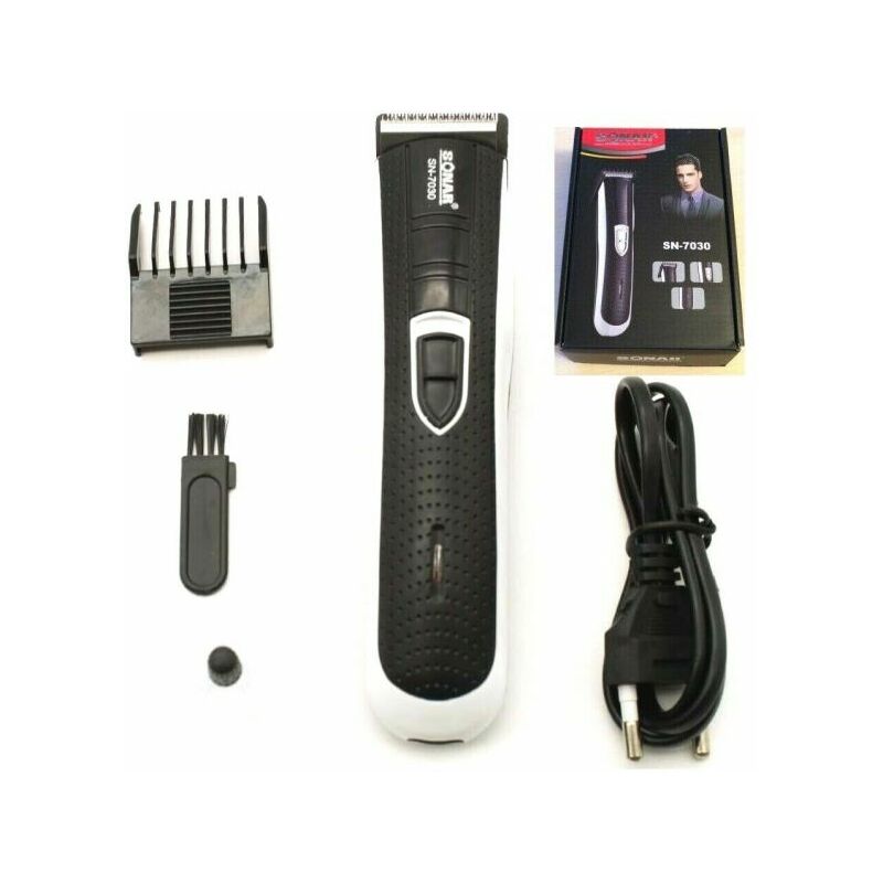 foto del prodotto topolenashop rasoio elettrico regola barba taglia capelli batteria ricaricabile sn 7030