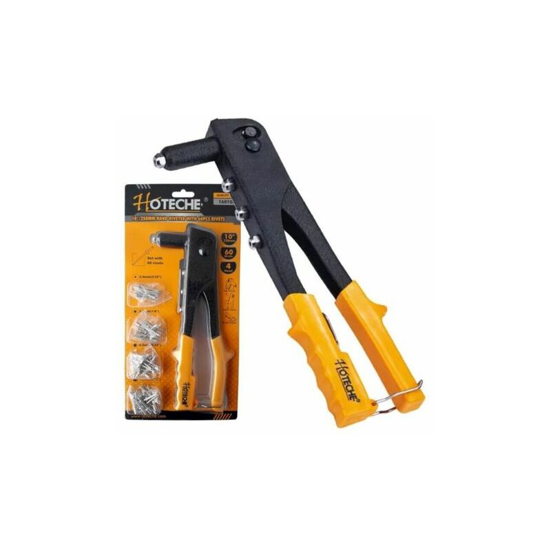 foto del prodotto topolenashop rivettatrice manuale 4 testine 60 pz per rivetti da 2.4 3.2 4.0 4.8 a 160105
