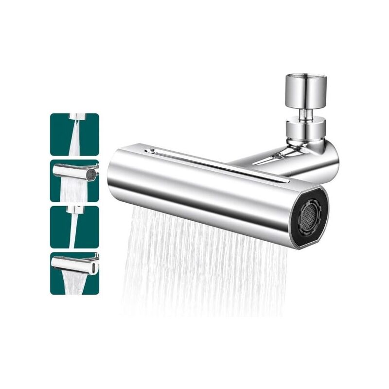 foto del prodotto topolenashop rubinetto prolunga rubinetto cucina areatore effetto cascata 3 getti 360 87521